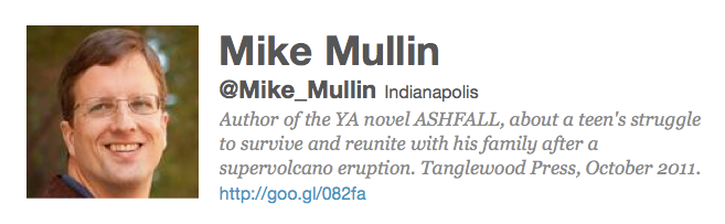 Mike Mullin twitter bio