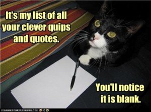Cat has list
