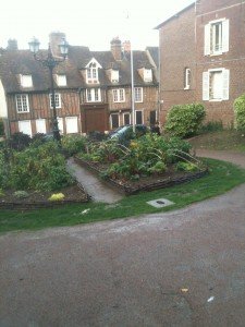 The Garden at the back of Cathedral St. Pierre