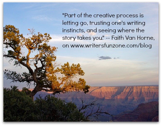 Faith Van Horne quote and Moon rising over Grand Canyon by Scott Teresi--Creative Commons License 2.0