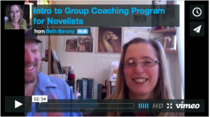 Get Your Book Done: 9-month group coaching program for genre novelists   Click on the video for the intro to our program for novelists.
