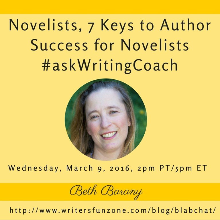 7 Keys to Author Success for Novelists with Beth Barany · Writer's Fun Zone