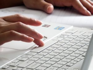 stockvault-finger-pressing-computer-keyboard174653