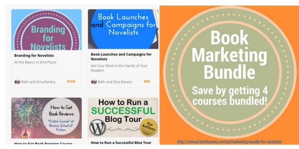 Book Marketing Bundle, Save by getting 4 course bundled, at Barany School of Fiction