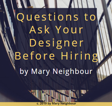 Questions to Ask Your Designer Before Hiring: How to Spot a Professional Cover Designer by Mary Neighbour