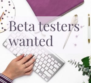 Beta testers wanted to test the writer website course