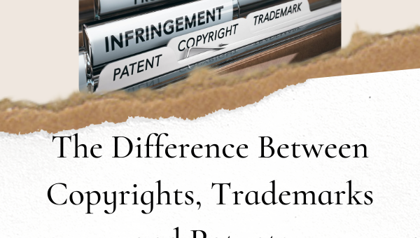 The Difference Between Copyrights, Trademarks and Patents by Kelley Way