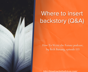 Image of book pages for Where to insert backstory (Q&A)