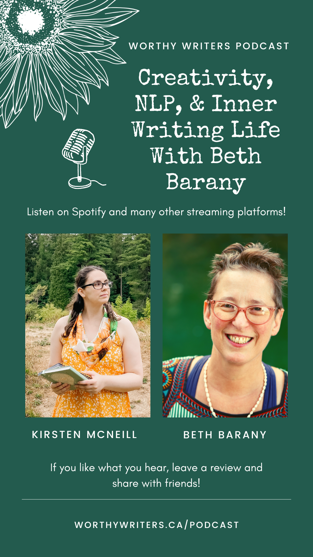 Beth Barany Interviewed on Kirsten McNeill’s Worthy Writer’s Podcast ...
