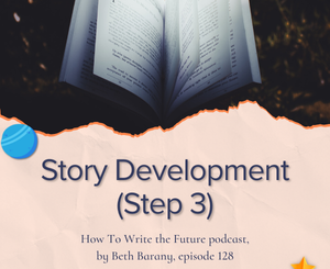 Image of pages flicking for Story Development (Step 3)