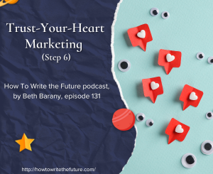 Image of hearts in speech bubbles and eyes for Trust-Your-Heart Marketing (Step 6)