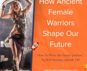 Image of female warrior holding a piece of rock above her head for How Ancient Female Warriors Shape Our Future
