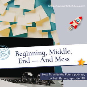 Beginning, Middle, End — And Mess Image of post it notes spread on wall for Beginning, Middle, End — And Mess