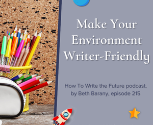 Pen pot with coloured pens for Make Your Environment Writer-Friendly